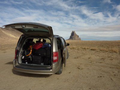 The full van at Ship Rock