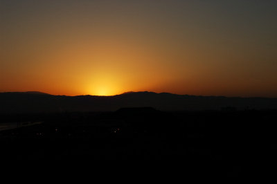 Sunrise over the Santa Clara Valley