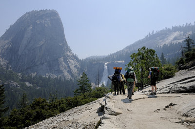 Liberty Cap and Nevada Falls