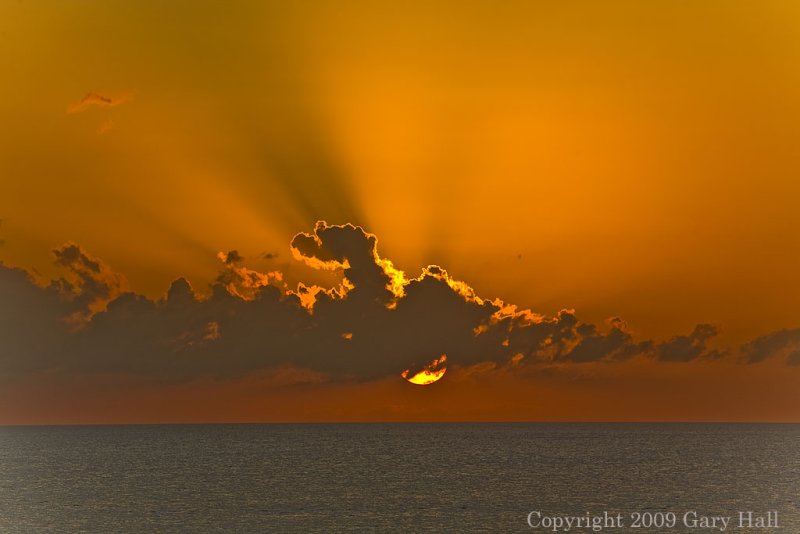 Cozumel sunset from our balcony