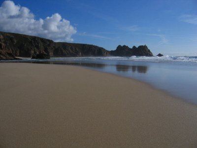 The Beach at Porthcurno
