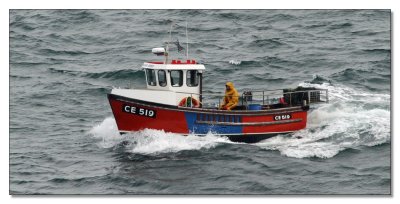 Fisherman, offshore heading home