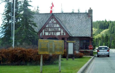 Entering Banff National Park