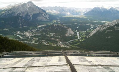 Banff from the top of Sulphur Mountain