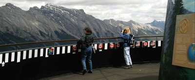 Viewing area at the top of Sulphur Mountain