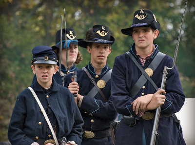 Privates in the 2nd Wisconsin Vol. Infantry Regiment
