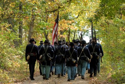Soldiers of the 2nd Wisconsin Vol. Infantry Regiment