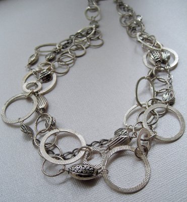 sterling silver necklace (convertable - short ->long) #1