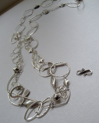 sterling silver necklace (convertable - short ->long) #2