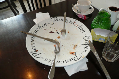 Pancake plate after- forgot to take a before pic