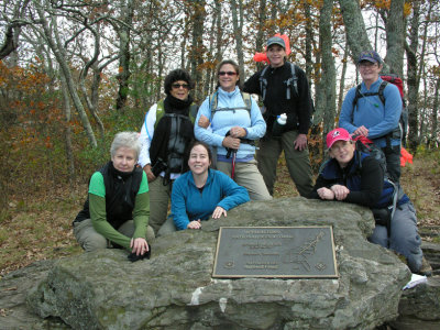 Our group minus Carole on Springer Mt.