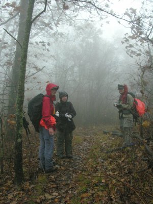 Three maidens in the mist on the 16 miler