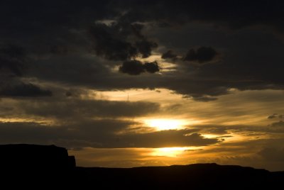 Sunset view from Fisher Towers