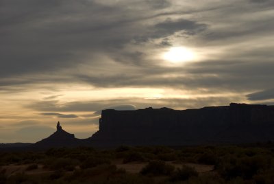 Monument Valley - stormy sunrise
