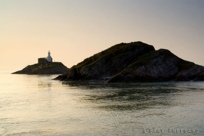 Sunrise at Mumbles Lighthouse, Swansea
