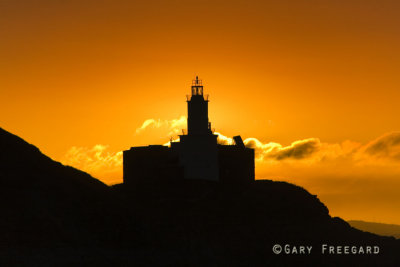Sunrise at Mumbles Lighthouse, Swansea