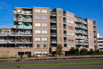 Large apartment buildings in Eindhoven