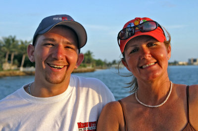 Another Mother - Son moment on the sunset cruise