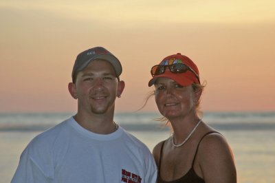 Michael & Laura on sunset cruise