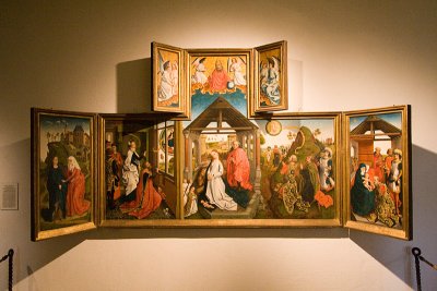 Compound Flemish triptych.