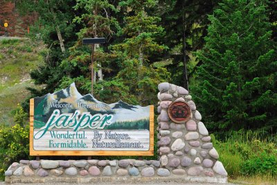Jasper AB City Sign