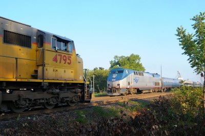 Amtrak meets the Union Pacific