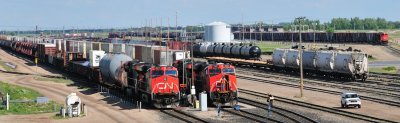 Melville SK Westbound Departure Tracks