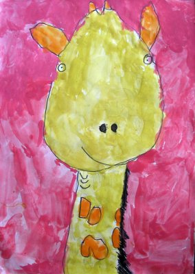 animal portrait - giraffe, Flora, age:5.5