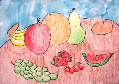 fruits, Ling Hui, age:7