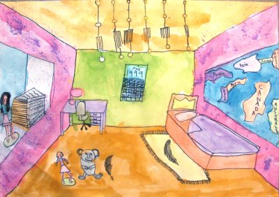 perspective: my dream room, Melisa, age:9