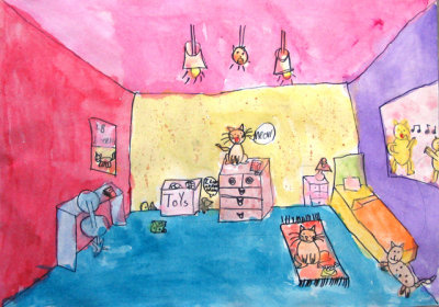 perspective: my dream room, Katherine, age:8