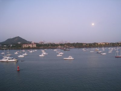 Panama City at dusk