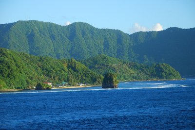 Sailing into Pago Pago  9 February 2008