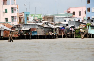 Housing along the Mekong River