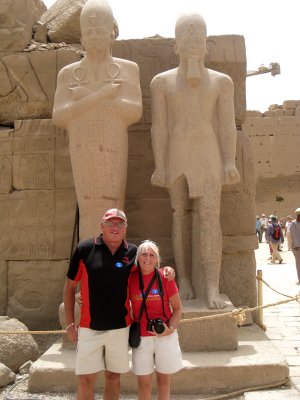 Rene and Dave at the Karnak Temple 7.4.2008