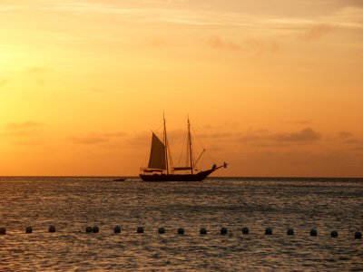 Sailing into the sunset
