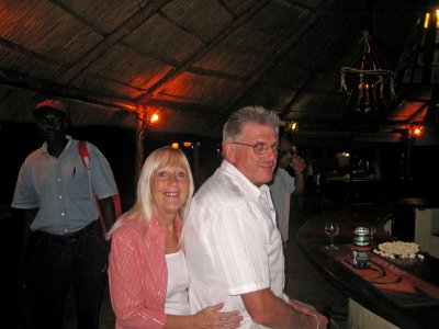  Rene and Dave at Afex Camp bar - May 2009