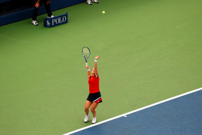Kim Clisters playing at the US Open 2009