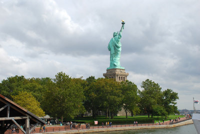 View of the statue from the ferry
