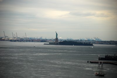 The Liberty from the Brooklyn Bridge