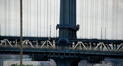 Train on bridge