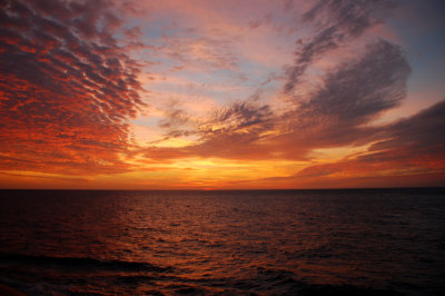 Sunset at sea 16 January, 2008