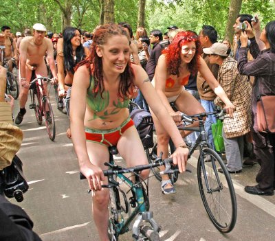 London world naked bike ride 2008