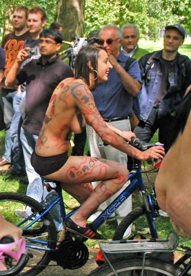 london naked bike ride 2008