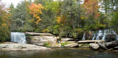 waterfalls behind Living Waters 1