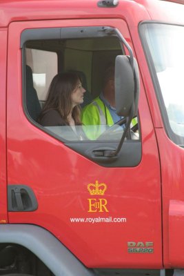 Denise drives Post office lorry