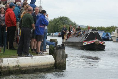 Clover in historic boat prossession