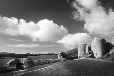 corfe castle panorama :: corfe