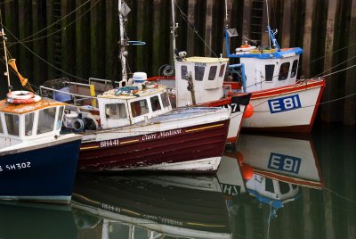 fishing boats, scarborough harbour