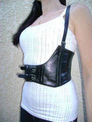 Faux Leather Belt - 1 Sz